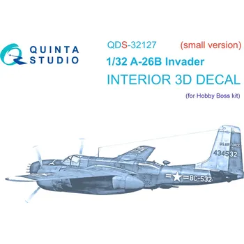 Plastikový model Quinta studio 1/32 A-26B 3D-Printed&col. Interior (HOBBYB) SMALL