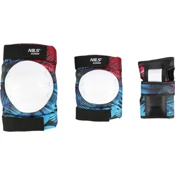 Helma na in-line Souprava chráníčů NILS Extreme H734 bílá Velikost: L