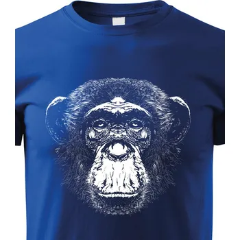 Chlapecké tričko Dětské tričko Šimpanz, Barva Modrá, Velikost 158 cm/12 roků, Canvas Dětské tričko Bezvatriko.cz 1775