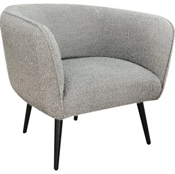 Křeslo BIZZOTTO Křeslo AVRIL šedé bouclé 0748312