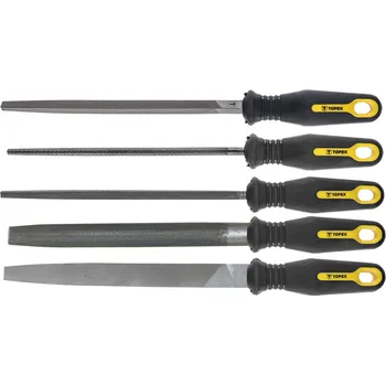 Nářadí pro automobil TOPEX Sada ocelových pilníků 5 ks - 200 mm