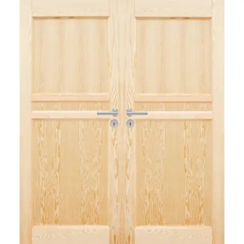 Interiérové dveře ArchoD Dvoukřídlé dřevěné dveře dýhované z borovice Halifax