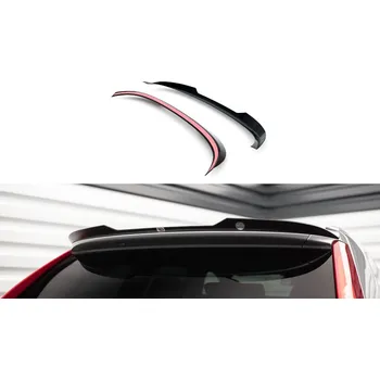 Tuning Prodloužení spoileru Volvo XC60 R-Design Mk1 Facelift černý lesklý plast