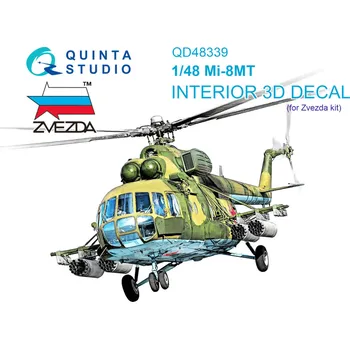 Plastikový model Quinta studio 1/48 Mi-8MT 3D-Printed&col. Interior (ZVE)