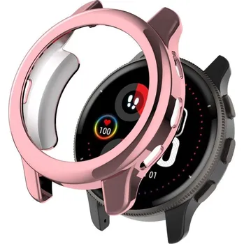 Příslušenství k chytrým hodinkám Silikonový rámeček pro Garmin Venu 2 Plus - Růžový