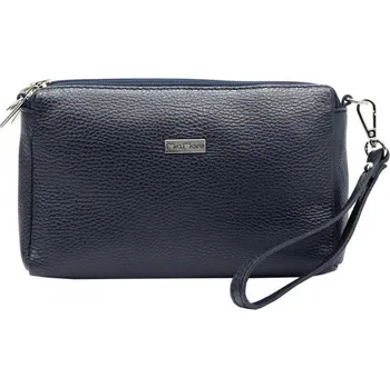 Kabelka Kožená kabelka MiaMore 01-042 DOLLARO - námořnická modrá