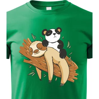 Chlapecké tričko Dětské tričko Lenochod, Barva Zelená, Velikost 110 cm/4 roky, Canvas Dětské tričko Bezvatriko.cz 1765