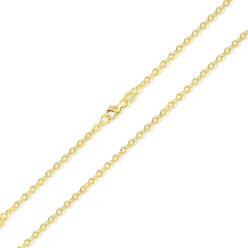 Řetízek Lillian Vassago Zlatý plný unisex řetízek typu Anker LLV31-GCH110 Barva zlata: Žlutá, Délka řetízku: 42 cm