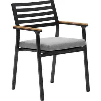 Černá kovová zahradní židle Kave Home Bona