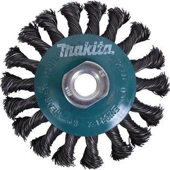 Brusný kotouč Miskový kartáč Makita D-39861 - 0.5x100mm, splétaný drát
