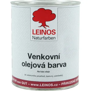 Olej na dřevo LEINOS - 850.057 venkovní olejová barva na dřevo Švédská červená 0,75 lt
