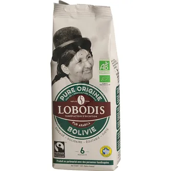 Káva Lobodis Bio mletá káva z Bolívie, 250 g