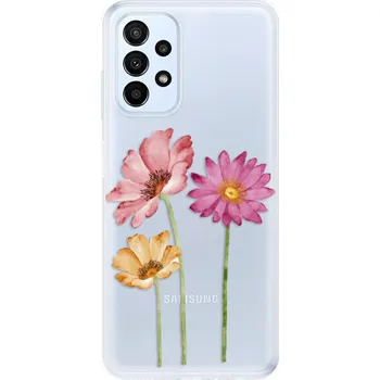 Pouzdro na mobilní telefon Odolné silikonové pouzdro iSaprio - Three Flowers - Samsung Galaxy A23 / A23 5G
