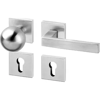 AC-T Dveřní kování KOLN SlideBloc RHR nerez PK klika/koule Provedení: klika pravá PZ/koule