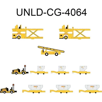 Plastikový model JC Wings - Cargo Container Set (DHL), 1/400