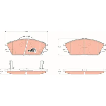 Brzdová destička Sada brzdových destiček, kotoučová brzda TRW GDB3331