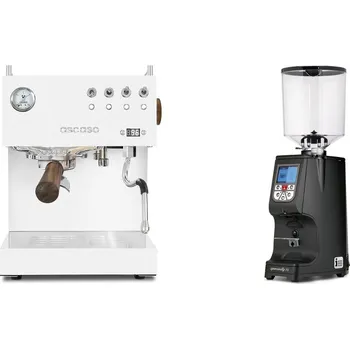 Kávovar Ascaso Steel DUO PID, White&Wood + Eureka Atom Specialty 75,…
