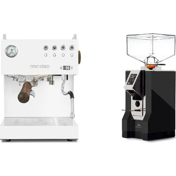 Kávovar Ascaso Steel DUO PID, White&Wood + Eureka Mignon Perfetto, CR…