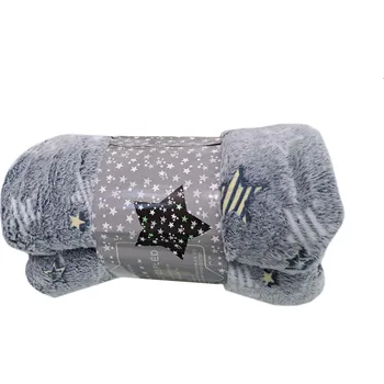 deka Dekaland Svítící deka s fosforeskujícími prvky (150x200cm) - Clasic Barva: Hvězda modrá