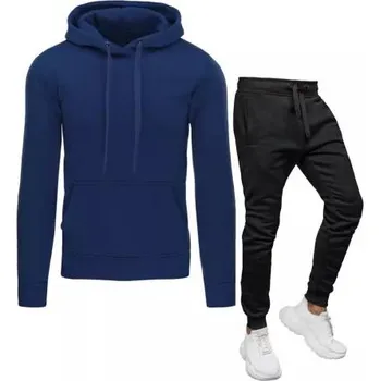 Pánská tepláková souprava V01 modrá a černá