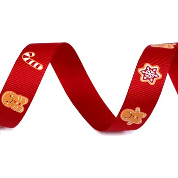 Stuha Vánoční rypsová stuha šíře 16 mm