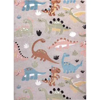 Koberec Dywany Łuszczów Dětský kusový koberec Fun Dino beige Rozměry koberců: 80x150