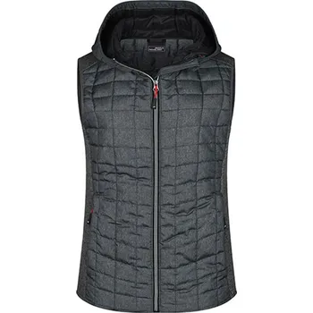Dámská vesta James&amp;Nicholson Dámská vesta JN767 Grey Melange-Anthracite Melange XL