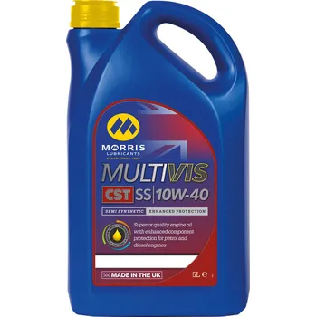 Motorový olej Morris Multivis CST SS 10W-40, polosyntetický motorový olej, 5l (Morris Lubricants - Made in UK)