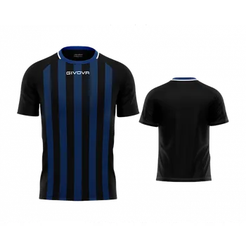 fotbalový dres givova Tratto S černá/modrá 1002