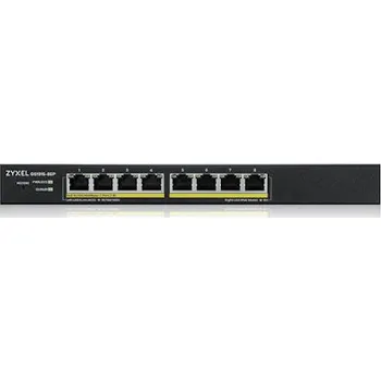 Switch ZYXEL GS1915-8EP,8-port GbE Smart hybrid mode PoE Switch