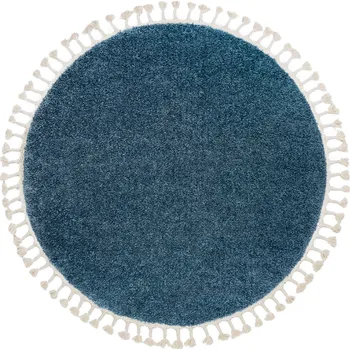 Koberec Dywany Łuszczów Kusový koberec Berber 9000 blue kruh Rozměry koberců: 160x160 (průměr) kruh
