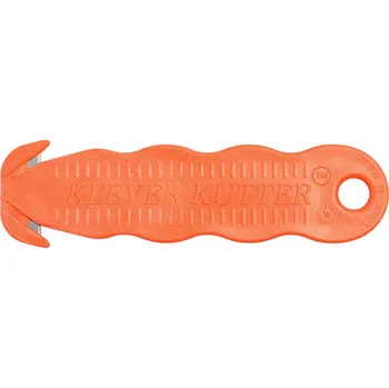 Pracovní nůž Oranžový plastový bezpečnostní jednorázový nůž KLEVER Kutter