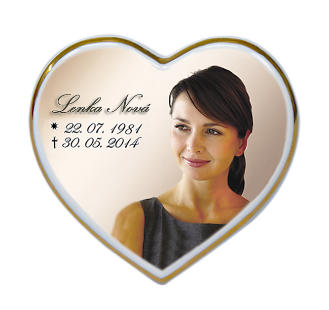 Foto na hrob - Srdce