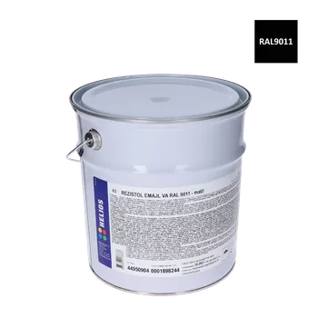 barva a nátěr na dřevo KANSAI HELIOS REZISTOL EMAIL VA farba na zinok čierna RAL9011-matná, 5kg
