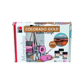 Speciální výtvarná barva Marabu efektová metalická barva sada MODERN CONCEPT