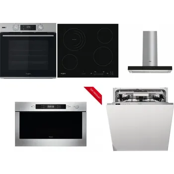 Set domácích spotřebičů WHIRLPOOL OMSK58HU1SX + WHIRLPOOL AKT 8900 BA + WHIRLPOOL WHBS 62F LT K + WHIRLPOOL AMW 423/IX + WHIRLPOOL WIO 3T133 PLE