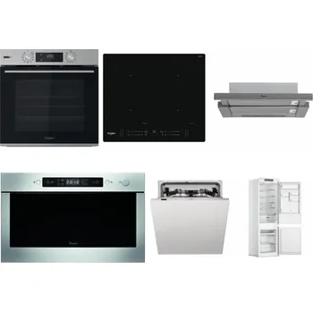 Set domácích spotřebičů WHIRLPOOL OMSK58HU1SX + WHIRLPOOL WL S7260 NE + WHIRLPOOL AKR 749/1 IX + WHIRLPOOL AMW 439 IX + WHIRLPOOL WIC 3C33 PFE + WHIRLPOOL WHC18 T311