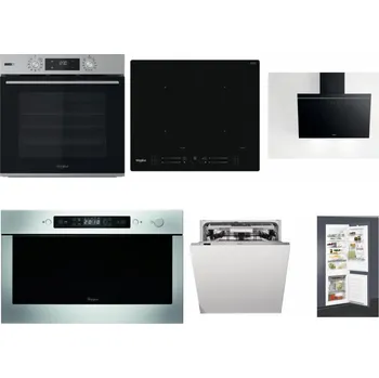Set domácích spotřebičů WHIRLPOOL OMSK58HU1SX + WHIRLPOOL WL S7260 NE + WHIRLPOOL AKR 62F LT K + WHIRLPOOL AMW 439 IX + WHIRLPOOL WIO 3T133 PLE + WHIRLPOOL ART 65031