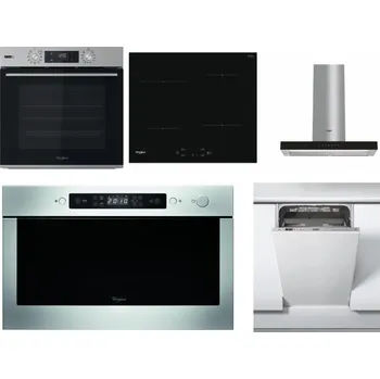 Set domácích spotřebičů WHIRLPOOL OMSK58HU1SX + WHIRLPOOL WS Q2760 BF + WHIRLPOOL WHBS 62F LT K + WHIRLPOOL AMW 439 IX + WHIRLPOOL WSIC 3M27 C