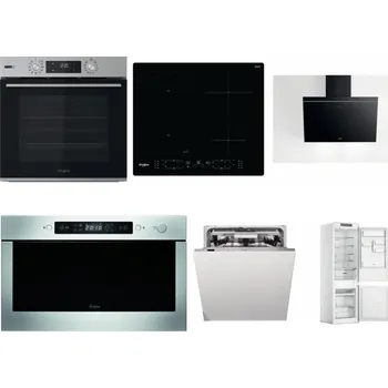 Set domácích spotřebičů WHIRLPOOL OMSK58HU1SX + WHIRLPOOL WL B8160 NE + WHIRLPOOL AKR 62F LT K + WHIRLPOOL AMW 439 IX + WHIRLPOOL WIO 3T133 PLE + WHIRLPOOL WHC18 T311