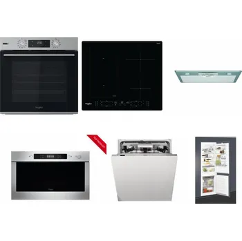 Set domácích spotřebičů WHIRLPOOL OMSK58HU1SX + WHIRLPOOL WL B8160 NE + WHIRLPOOL AKR 650/1 IX + WHIRLPOOL AMW 423/IX + WHIRLPOOL WIO 3O540 PELG + WHIRLPOOL ART 65031