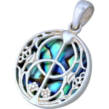 Přívěsek Stříbrný přívěsek s perletí paua Ag 3,5 g Chalice Well