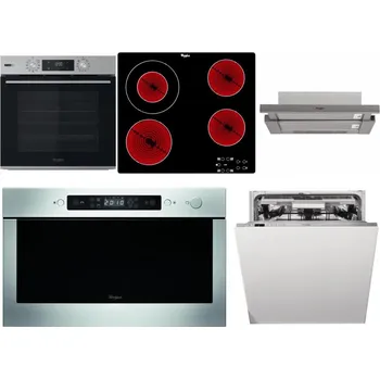 Set domácích spotřebičů WHIRLPOOL OMSK58HU1SX + WHIRLPOOL AKT 8130/NE + WHIRLPOOL AKR 5390/1 IX + WHIRLPOOL AMW 439 IX + WHIRLPOOL WIO 3T133 PLE