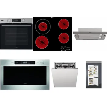 Set domácích spotřebičů WHIRLPOOL OMSK58HU1SX + WHIRLPOOL AKT 8130/NE + WHIRLPOOL AKR 5390/1 IX + WHIRLPOOL AMW 439 IX + WHIRLPOOL WIO 3O540 PELG + WHIRLPOOL ART 66112