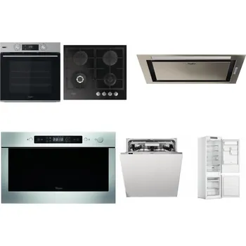 Set domácích spotřebičů WHIRLPOOL OMSK58HU1SX + WHIRLPOOL GOFL 629/NB + WHIRLPOOL WCT3 64 FLB X + WHIRLPOOL AMW 439 IX + WHIRLPOOL WIO 3O540 PELG + WHIRLPOOL WHC18 T311