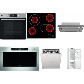 Set domácích spotřebičů WHIRLPOOL OMSK58HU1SX + WHIRLPOOL AKT 8190/BA + WHIRLPOOL AKR 749/1 IX + WHIRLPOOL AMW 439 IX + WHIRLPOOL WIO 3T133 PLE + WHIRLPOOL WHC18 T311