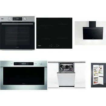 Set domácích spotřebičů WHIRLPOOL OMSK58HU1SX + WHIRLPOOL WS Q2760 BF + WHIRLPOOL AKR 62F LT K + WHIRLPOOL AMW 439 IX + WHIRLPOOL WSIO 3O34 PFE X + WHIRLPOOL ART 65031