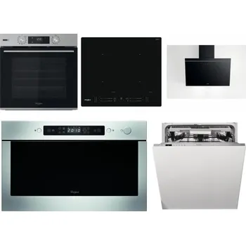 Set domácích spotřebičů WHIRLPOOL OMSK58HU1SX + WHIRLPOOL WL S7260 NE + WHIRLPOOL AKR 62F LT K + WHIRLPOOL AMW 439 IX + WHIRLPOOL WIO 3T133 PLE