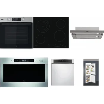 Set domácích spotřebičů WHIRLPOOL OMSK58HU1SX + WHIRLPOOL AKT 8900 BA + WHIRLPOOL AKR 5390/1 IX + WHIRLPOOL AMW 439 IX + WHIRLPOOL WBC 3C34 PF X + WHIRLPOOL ART 66112