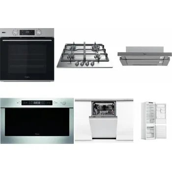 Set domácích spotřebičů WHIRLPOOL OMSK58HU1SX + WHIRLPOOL TKRL 661 IX EU + WHIRLPOOL AKR 749/1 IX + WHIRLPOOL AMW 439 IX + WHIRLPOOL WSIO 3O34 PFE X + WHIRLPOOL WHC18 T311